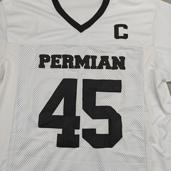 Permian Panthers Football Jersey Mens 3XL White Boobie Miles 45 FNL Headgear - Picture 2 of 10